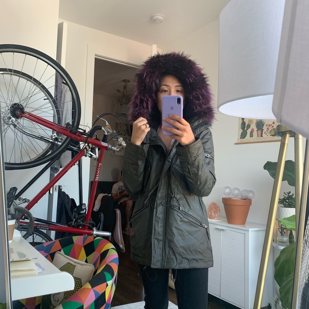 SAM. Fur hood Jacket